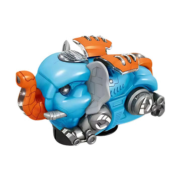 Kids Mandi Musical Elephant Toy | 360° Rotating Action | Light & Sound Features | Interactive Moving Toy for Kids (Multicolour)