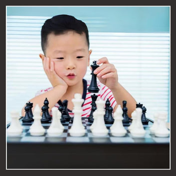 STAZIE | Foldable Chess Board Set 14.5 x 14.5 Inches Black & White Board Game | Portable Chess with Durable Pieces | Educational & Fun Strategy Game for Kids & Adults | Multicolor