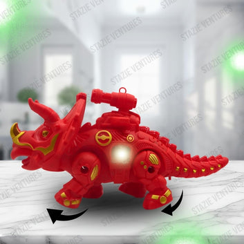 STAZIE|Walking Dinosaur Toy Set for Kids with LED & 3D Color Light | Cute Baby Toys, Sensory & Music Features |for Toddlers