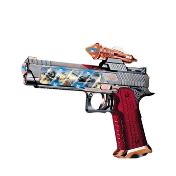 Kids Mandi® Battery Operated Toy Gun with Lights, Sound Effects & Vibrating Action | Interactive Shooting Toy for Kids | Multicolour Fun Play Toy for Boys & Girls