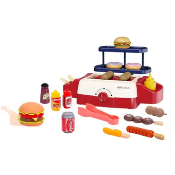 Kids Mandi Pretend Barbecue Grill Playset Toy Simulation for Kids – Interactive Role Play BBQ Set for Boys & Girls