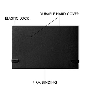 Kids Mandi Pocket Size Notebook Journal | Perfect for Corporate Gifts, Office Notes, Planner -120 Pages, 90gsm (Black, Year)