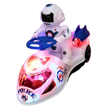 Stazie|Space Police Twist Car Toy | Vehicle for Kids, Flashing Lights & Sound | Fun Racing Toy for Boys & Girls