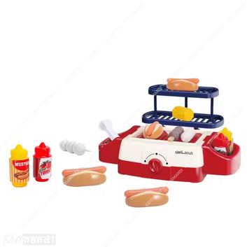 Kids Mandi Pretend Barbecue Grill Playset Toy Simulation for Kids – Interactive Role Play BBQ Set for Boys & Girls