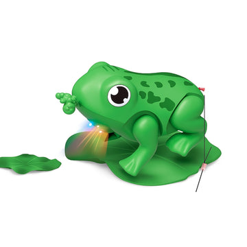 STAZIE|Battery Operated Jumping Frog Toy | Bouncing Frog for Interactive Play | Realistic Leap Action |for Toddlers