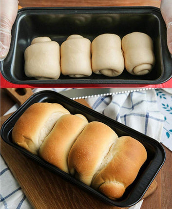 Mundal Medium Non Stick Carbon Steel Baking Tray Loaf pan Bread Mould Baking Black (Pack of 1)