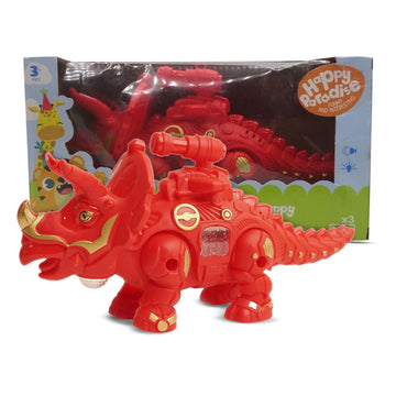 STAZIE|Walking Dinosaur Toy Set for Kids with LED & 3D Color Light | Cute Baby Toys, Sensory & Music Features |for Toddlers