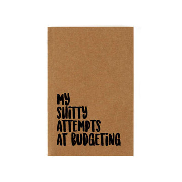 Kids Mandi Pocket Size Notebook Journal | Perfect for Corporate Gifts, Office Notes, Planner -120 Pages, 90gsm (Brown, My Switty Attempts At Budgeting)