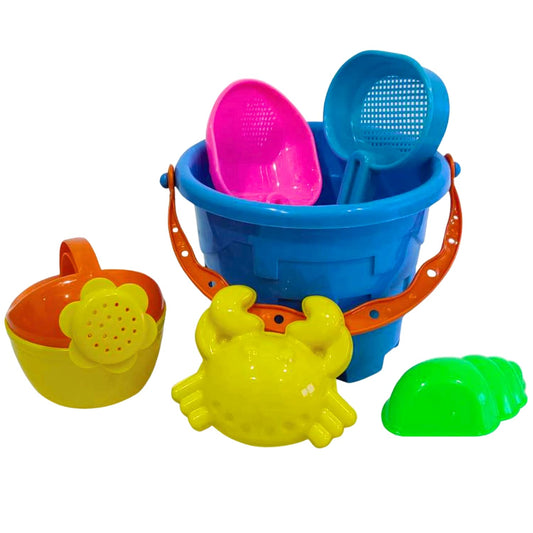 Sand Kit Play Set with Bucket, Shovels & Molds and Summer Fun Creative Activity Playset & Gardening Tool