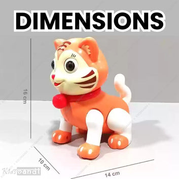 Kids Mandi Dancing Tiger Toy with Musical Effects & 3D Lights | Interactive Music & Light-Up Animal Toy for Kids (Multicolour)
