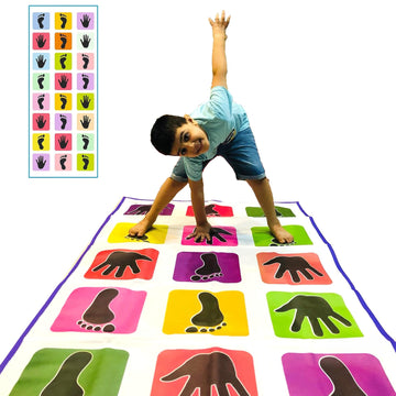 STAZIE | Hopscotch Game Jumbo Play Mat | Floor Mat for Kids | Kith-Kith, Stapu, Langdi, Ekka Dukka, Paandi, Kunte Bille | Fun Balancing & Jumping Indoor Outdoor Game | Suitable for Ages 3 and Up