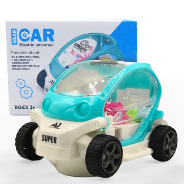 Stazie| Musical Stunt Toy Car for Kids | Light-Up 360° Spinning and Tumbling Vehicle | Flashing LED Lights, Sound, and Dual-Mode Drifting Small Car