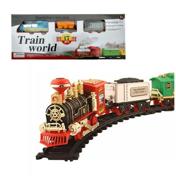 Kids Mandi® Train Set with Tracks | Educational Building Blocks & Creative Play Toy | Fun Train World Adventure for Boys & Girls