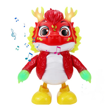 Kids Mandi® Electric Dragon Toy for Kids Dancing Dragon with Lights & Music | Interactive Remote Control Dragon Toy | Electric Moving Toy for Boys & Girls | Fun Gift for Kids Ages 3+