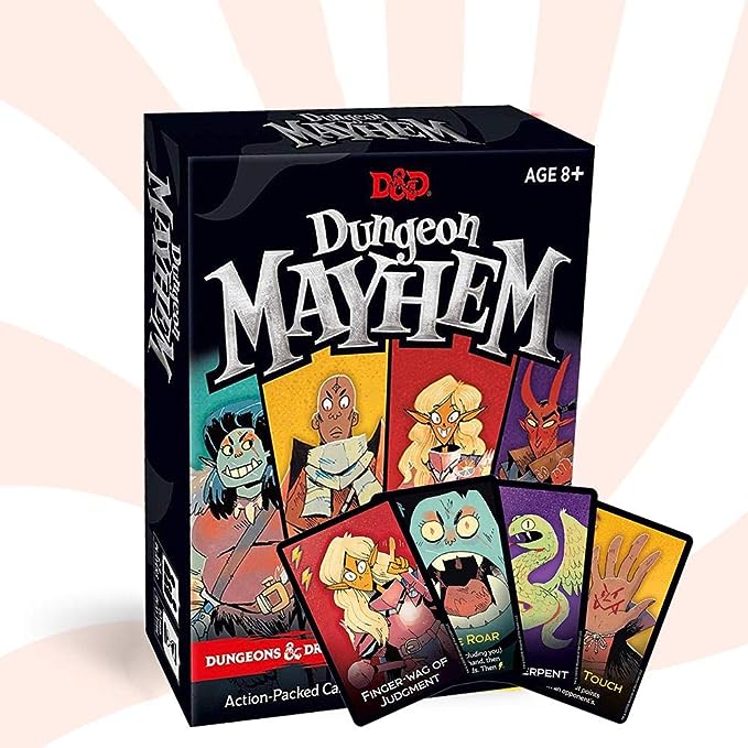 Kids Mandi Dungeons & Dragons Mayhem Card Game Illustration