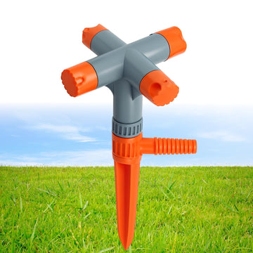 Sisq Garden Sprinkler 3 to 5 Arm Adjustable Rotating Water Sprayer | Automatic Lawn Irrigation System for Garden, Grass, Plants & Farming | Durable Leak-Proof Design, Wide Spray Coverage