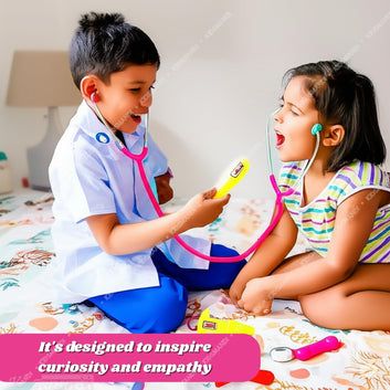 Kids Mandi® Doctor Playset for Kids | Foldable Suitcase Medical Kit | Pretend Doctor Role Play Toy | Educational & Safe Play Gift for Boys & Girls