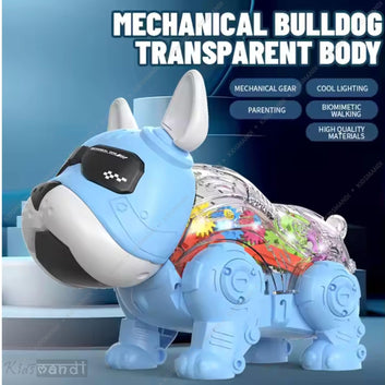 Kids Mandi® Interactive Robot Dog Toy | Smart Battery Operated Puppy with Blinking Eyes & Flashlight | Multicolour for Kids