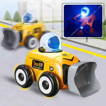 Kids Mandi RC Excavator Truck Construction Toy | Space-Themed Remote Control Vehicle with Dazzling Lights, Music & 360° Rotation | Rechargeable