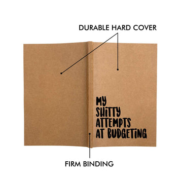 Kids Mandi Pocket Size Notebook Journal | Perfect for Corporate Gifts, Office Notes, Planner -120 Pages, 90gsm (Brown, My Switty Attempts At Budgeting)