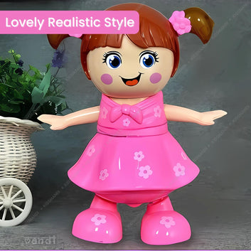 Kids Mandi® Dancing Baby Girl Robot Toy with 3D Multicolour Lights, Music & Interactive Movements | Fun Educational Toy for Kids Ages 3 for Toddlers and Children