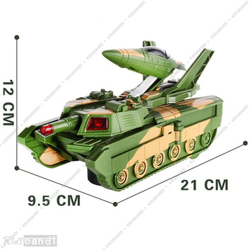 Kids Mandi® Deformation Truck Toy - Functional Transforming Vehicle, Action Figure, Gift for Boys & Girls, Durable & Fun Playtime