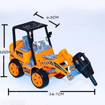 Kids Mandi Friction Trucks and Excavators Set - 6 Pieces Construction Toy for Boys and Girls, Vehicle Playset, Educational Gift, Fun Outdoor Activity