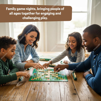 Kids Mandi Durable & Portable Word Play Board Game | Travel Scrabble Style Word Building Game | Educational Family Game for Vocabulary, Spelling & Brain Development for Kids and Adults