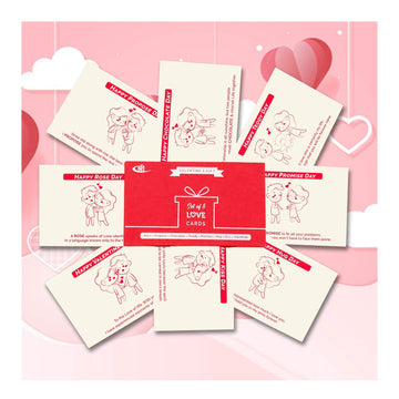 Sisq Special Love Cards Handmade Sheet Cute Message Postcard Set of 8 | 4 x 6 Inch Cards | Valentine Day Gifts