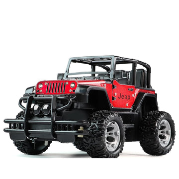 Kids Mandi® Remote Control Racer TruckToy | High-Speed 4-Wheel Drive Off-Road RC Car with LED Lights | Rechargeable Battery, Shock Absorber & Strong Build | Adventure Toy for Kids Boys & Girls