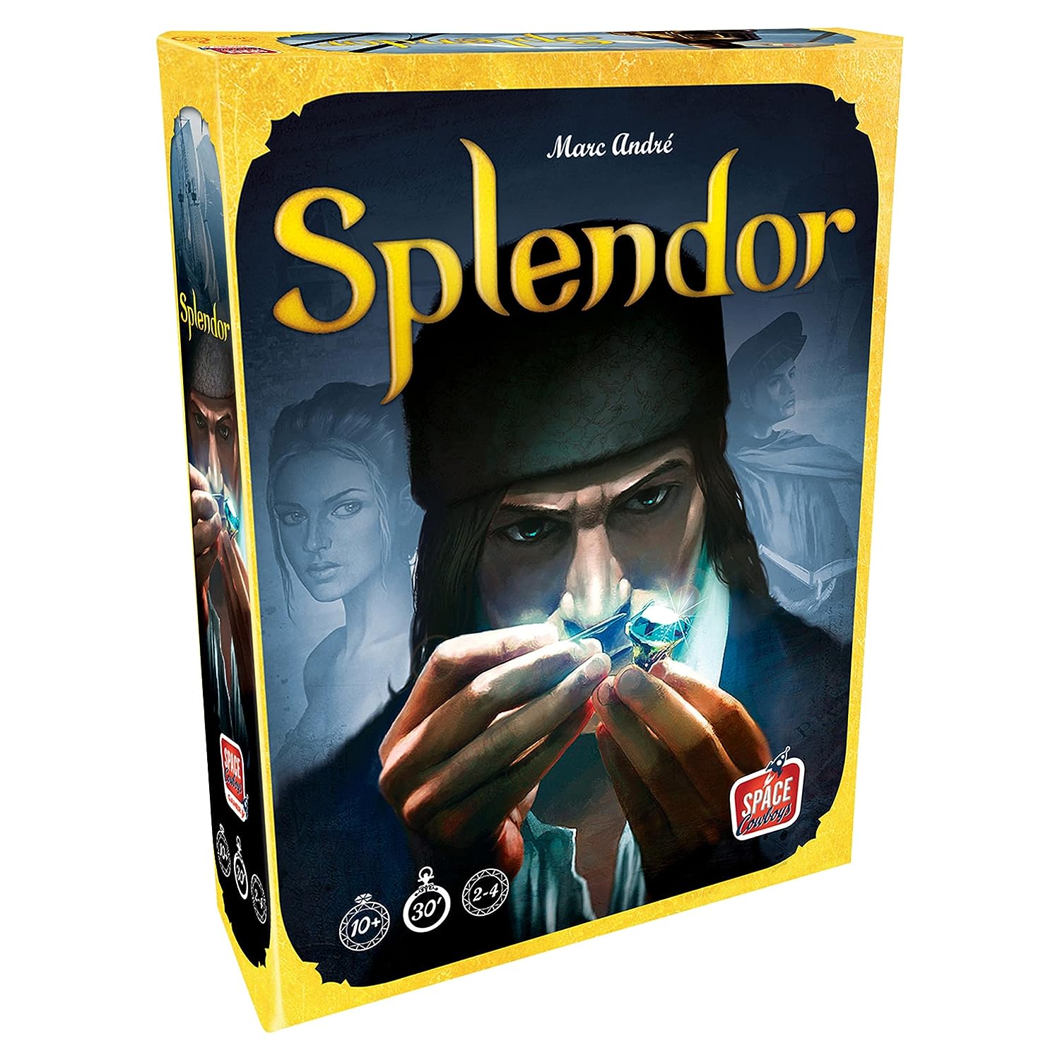 Kids Mandi Splendor board game with colorful gemstones and cards.