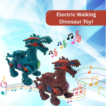 Kids Mandi Walking Dinosaur Toy with Sound | Music and Mist Spray | Electric Educational Toy
