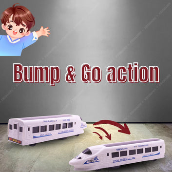 Kids Mandi High Speed Train with Pop Music and Fetching Lights – Fun Musical Train Toy for Kids | Battery Operated Train with Realistic Design and Bright Flashing Lights