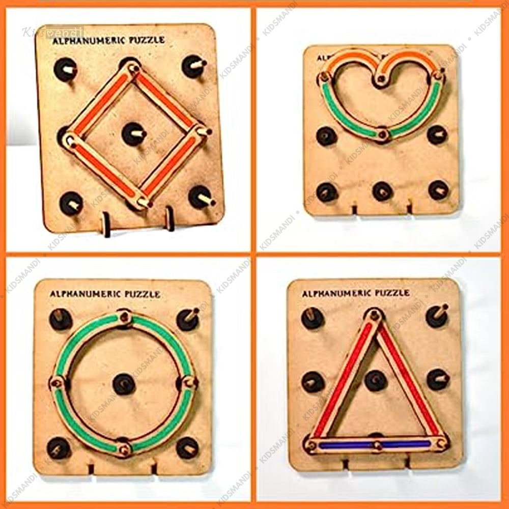 Wooden Alphabets Construction Puzzle