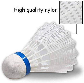 Kids Mandi Premium Shuttlecock For Badminton Nylon Shuttle - White (Fast, 79, Pack of 2)