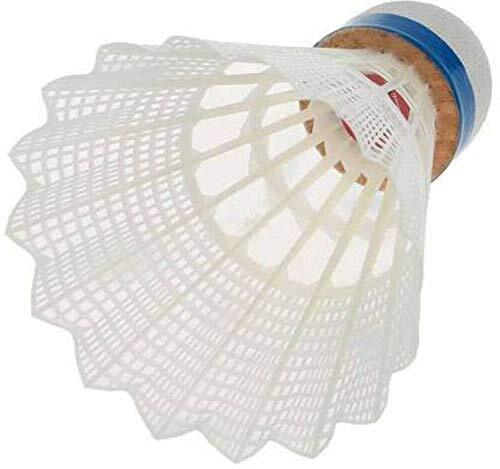 Kids Mandi Premium Shuttlecock For Badminton Nylon Shuttle - White (Fast, 79, Pack of 2)