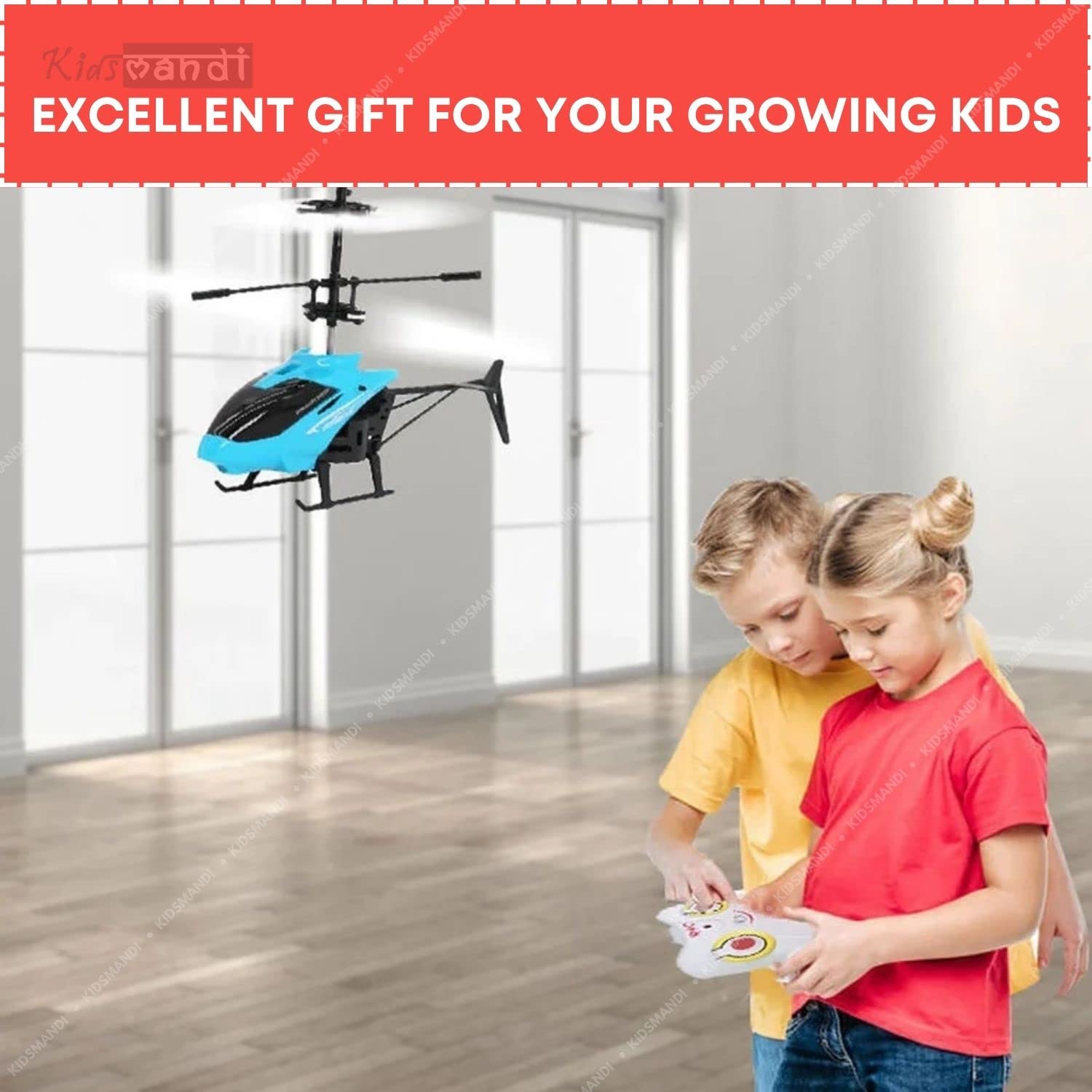 Kids Mandi Remote Control Helicopter for indoor and outdoor play.