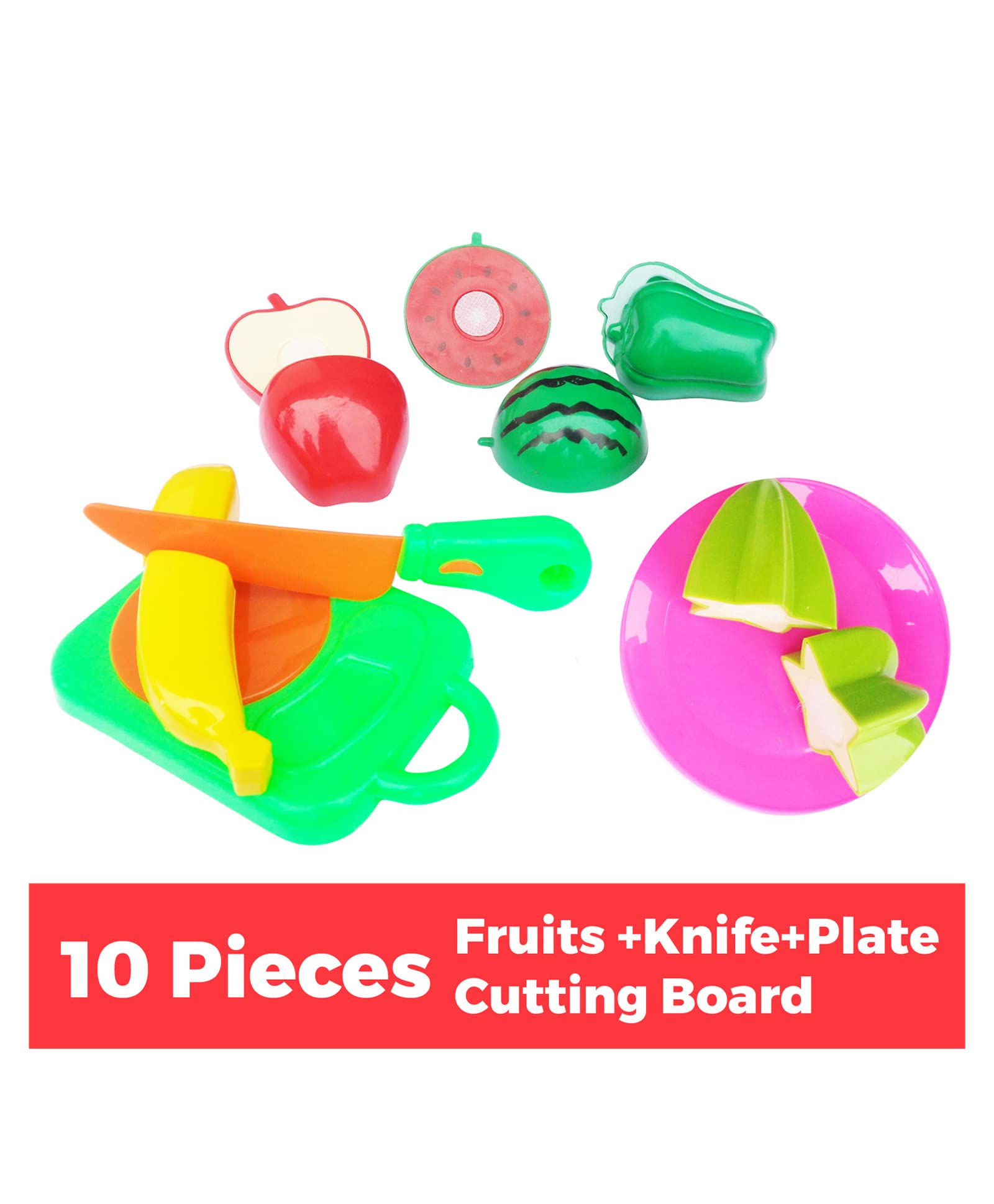 Kids Mandi educational learning toys: realistic sliceable fruits and vegetables.