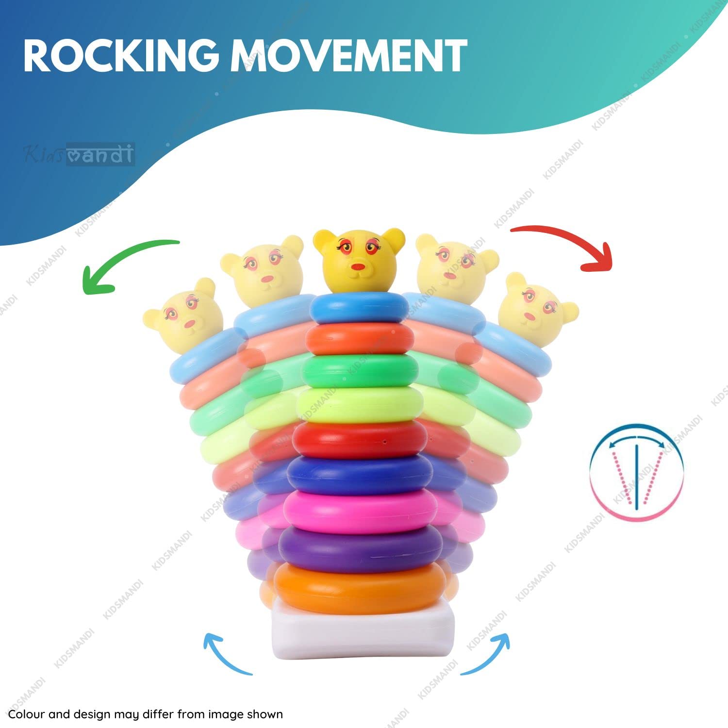 KIDS MANDI Colorful Stacking Ring Toys for Babies