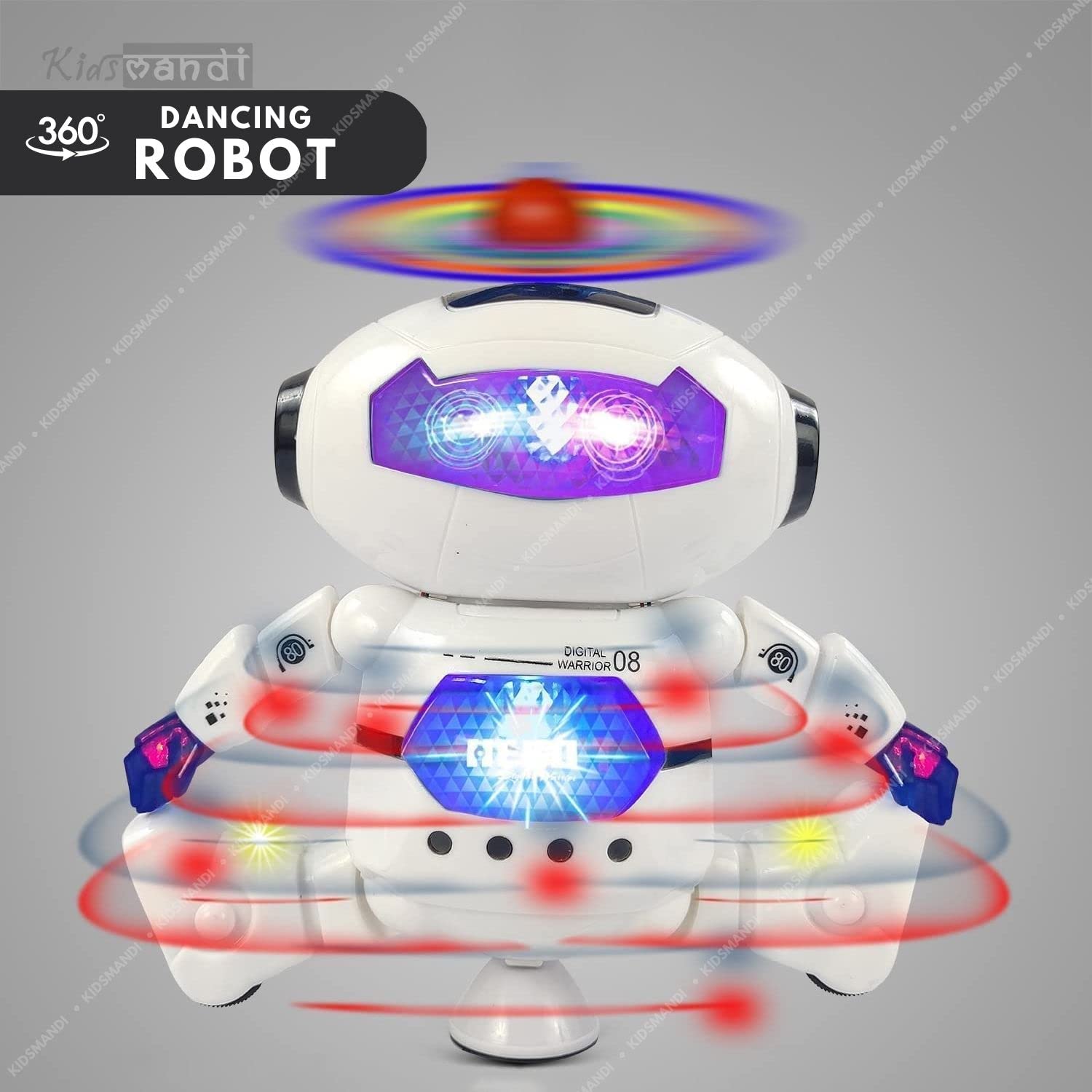 Kids Mandi amazing toy robot with music, lights, and movements.