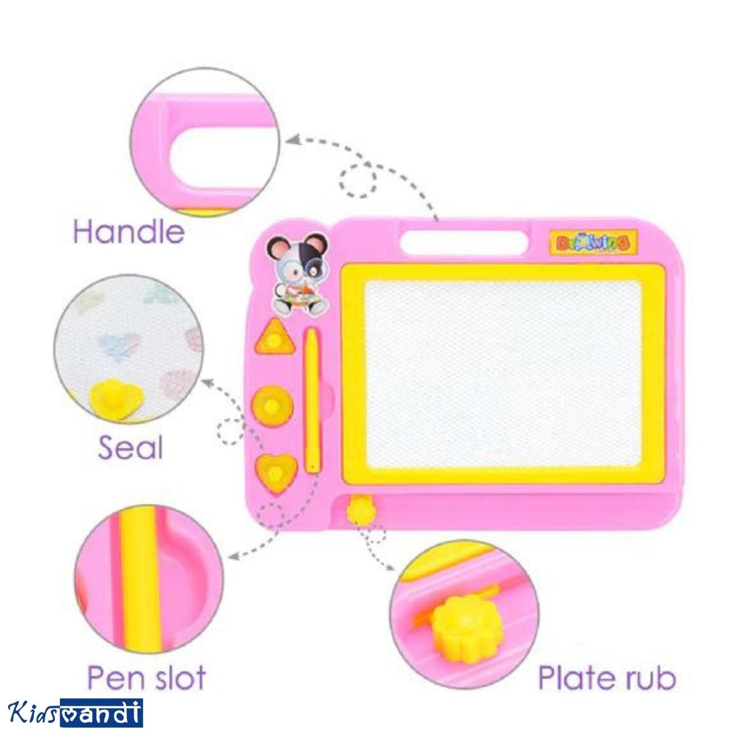 Kids Mandi Magic Slate Doodle Pad for Drawing Learning Board