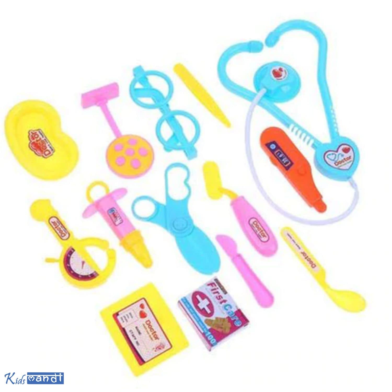Kids Mandi doctor kit for kids, playset with stethoscope.