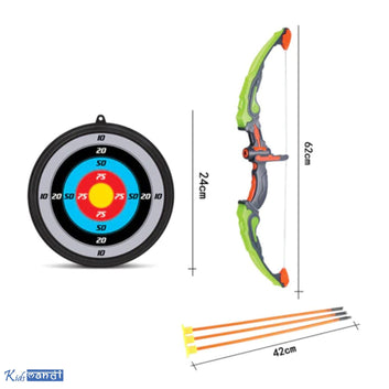 Archery Bow and Arrow Toy Set with Target
