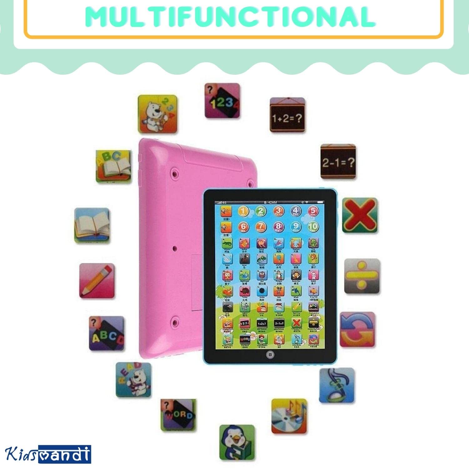 Kids Mandi Learning Pad - Educational toys for 3-6 years.