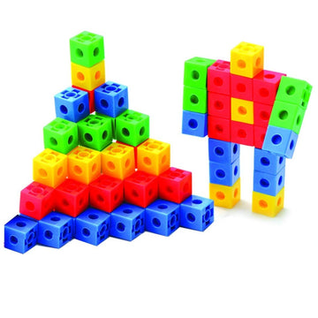 Kids Mandi educational building snap cube smart blocks colorful interlocking.