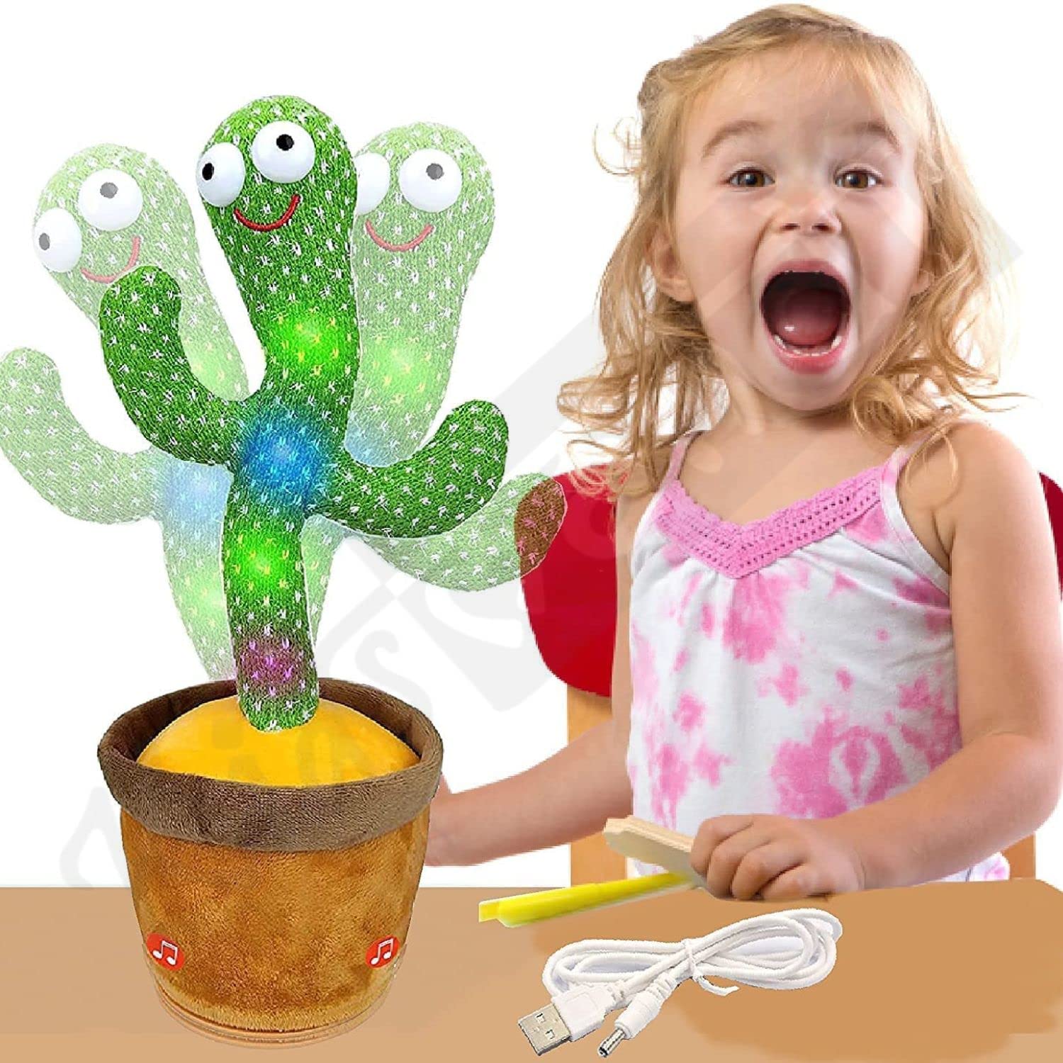 Kids Mandi dancing cactus talking toy toy.