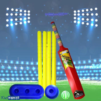 Plastic Bat and Ball Cricket Set