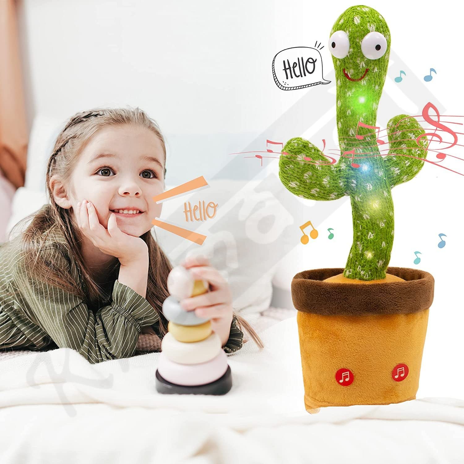 Kids Mandi dancing cactus talking toy toy.