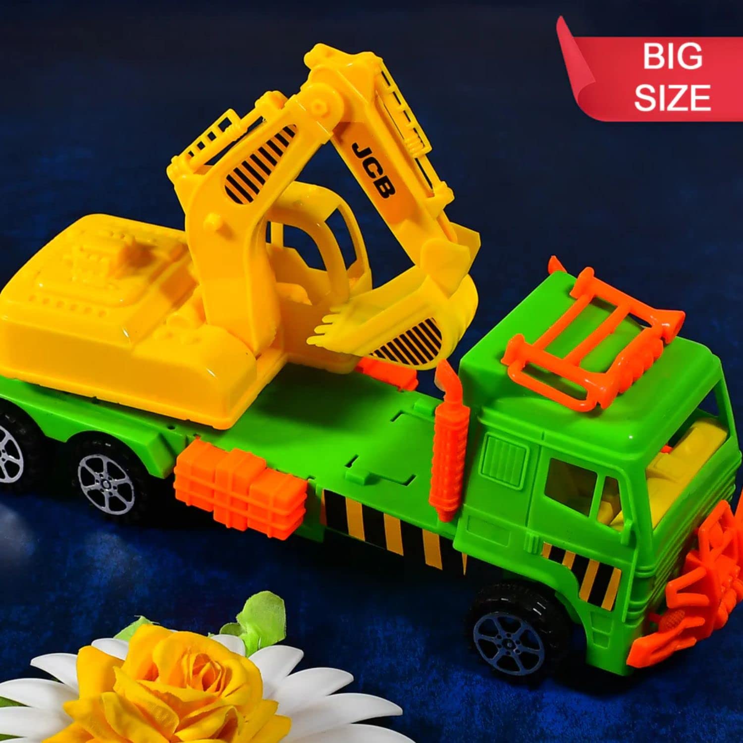 Kids Mandi: plastic cement mixer JCB truck toy vehicle for kids