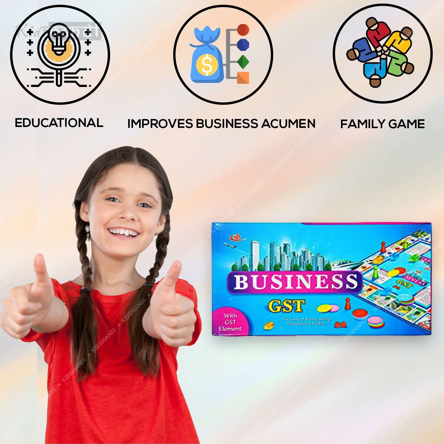 Kids Mandi fun-filled business game with coins for young businessmen.